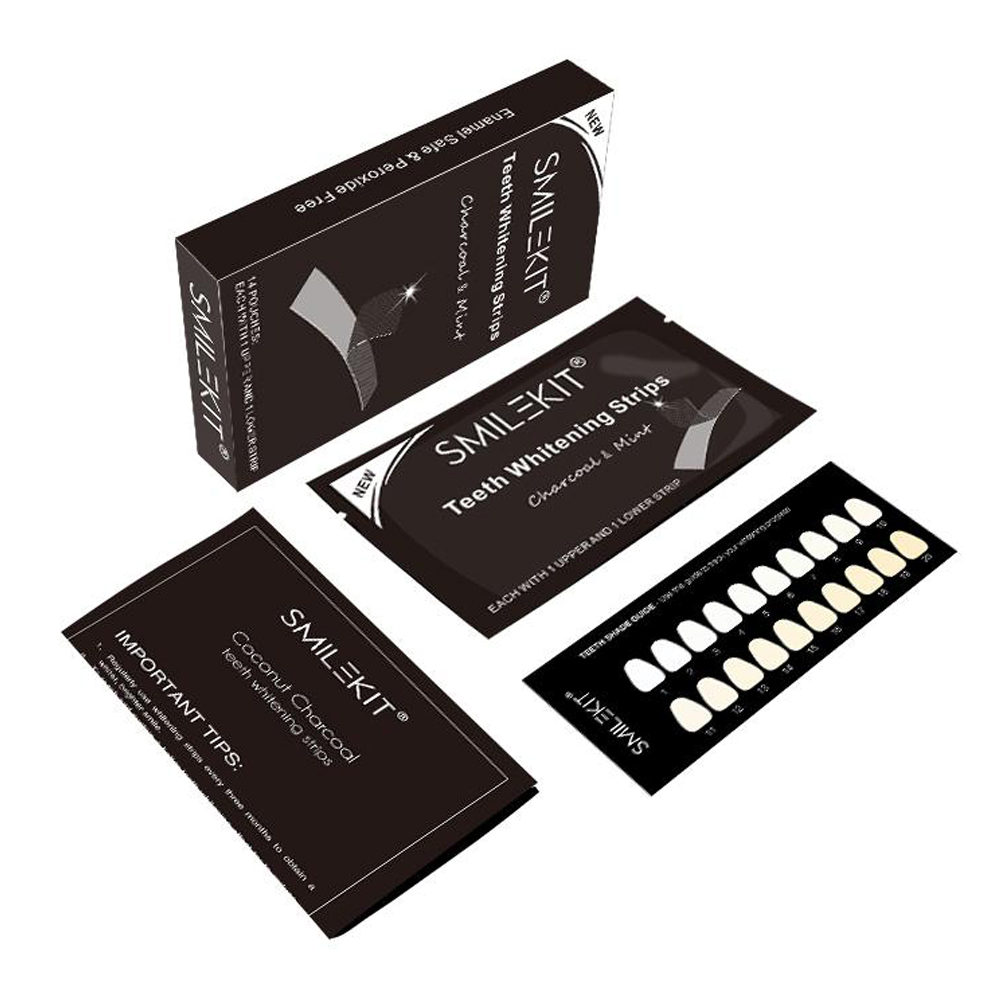 Teeth Whitening Effects - Strip pemutih gigi, 70 buah/boks, arang