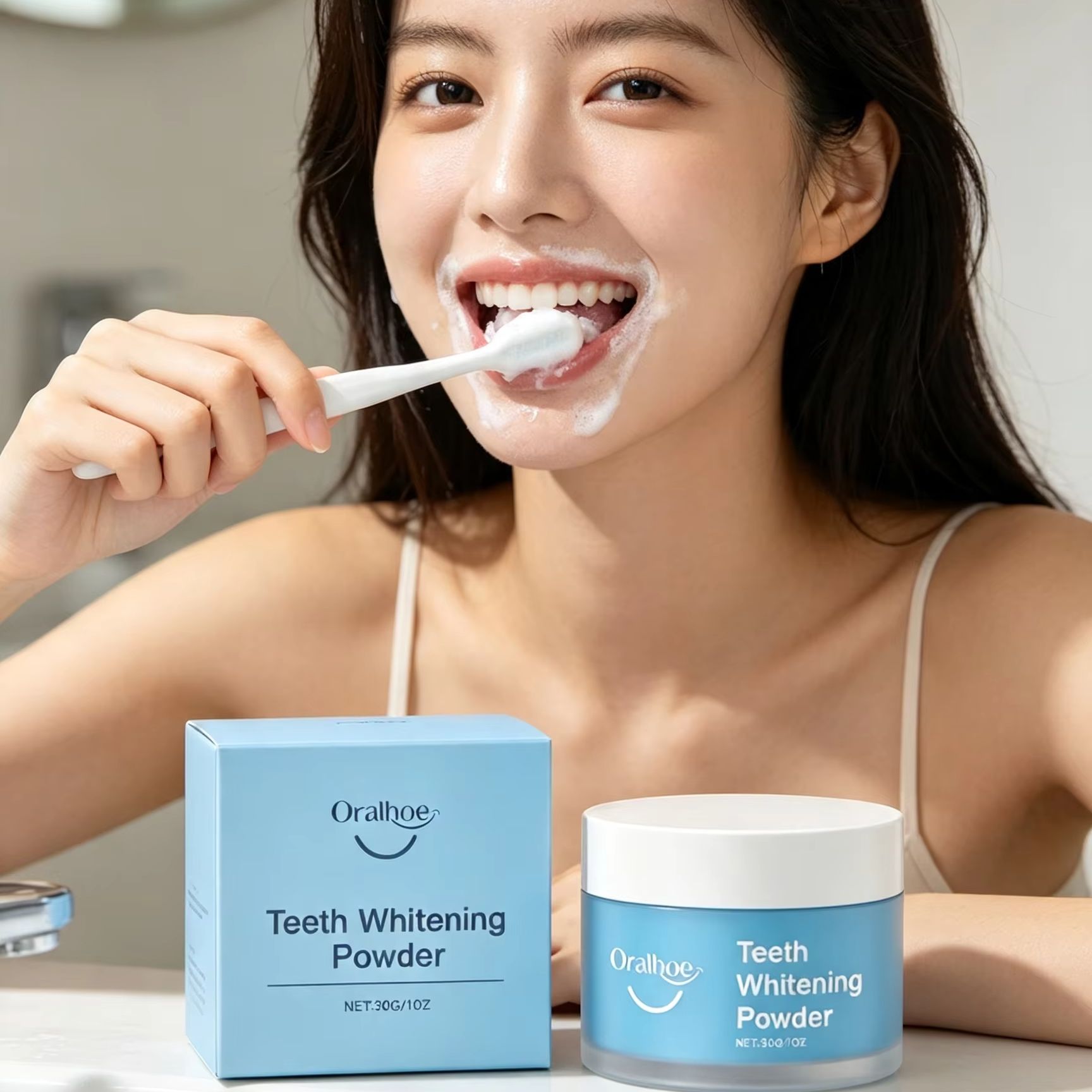 Teeth Whitening Quotes - Bubuk Gigi Oralhoe untuk Membersihkan Noda