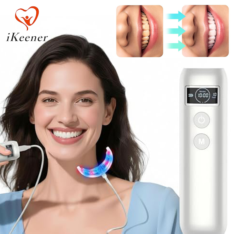 Teeth Whitening With Trays - Alat Pemutih Gigi 16 LED Merah