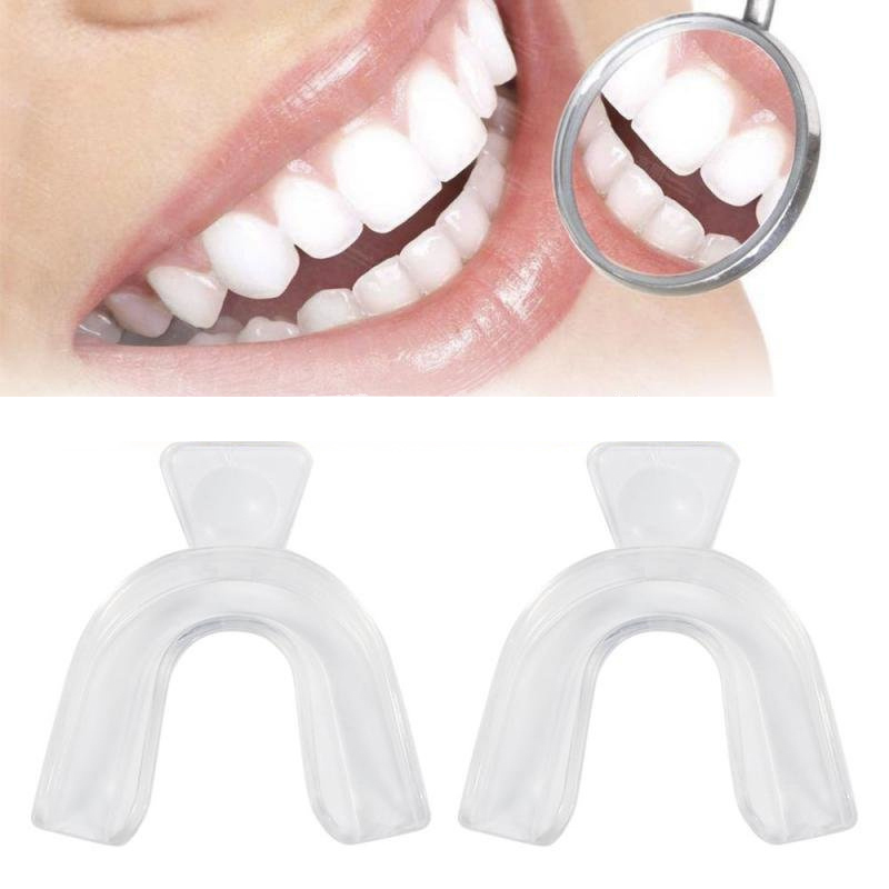 Pelindung Gigi Silikon Nyaman  - Teeth Whitening With Trays ulasan dan harga