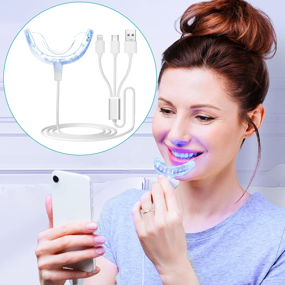 Lampu Akselerator Pemutih Gigi - Teeth Whitening With Trays ulasan dan harga