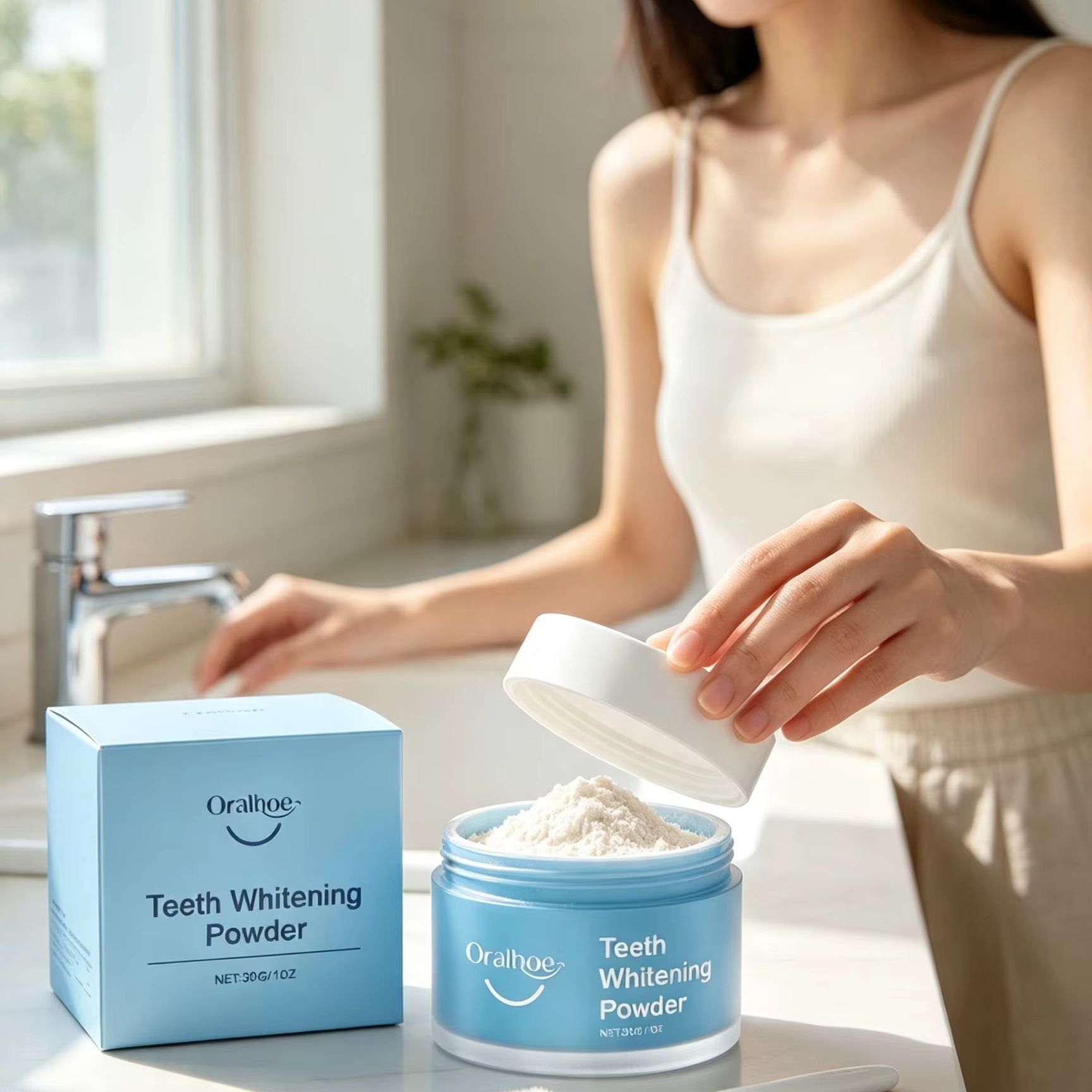 Bubuk Gigi Oralhoe untuk Membe - Teeth Whitening Quotes ulasan dan harga