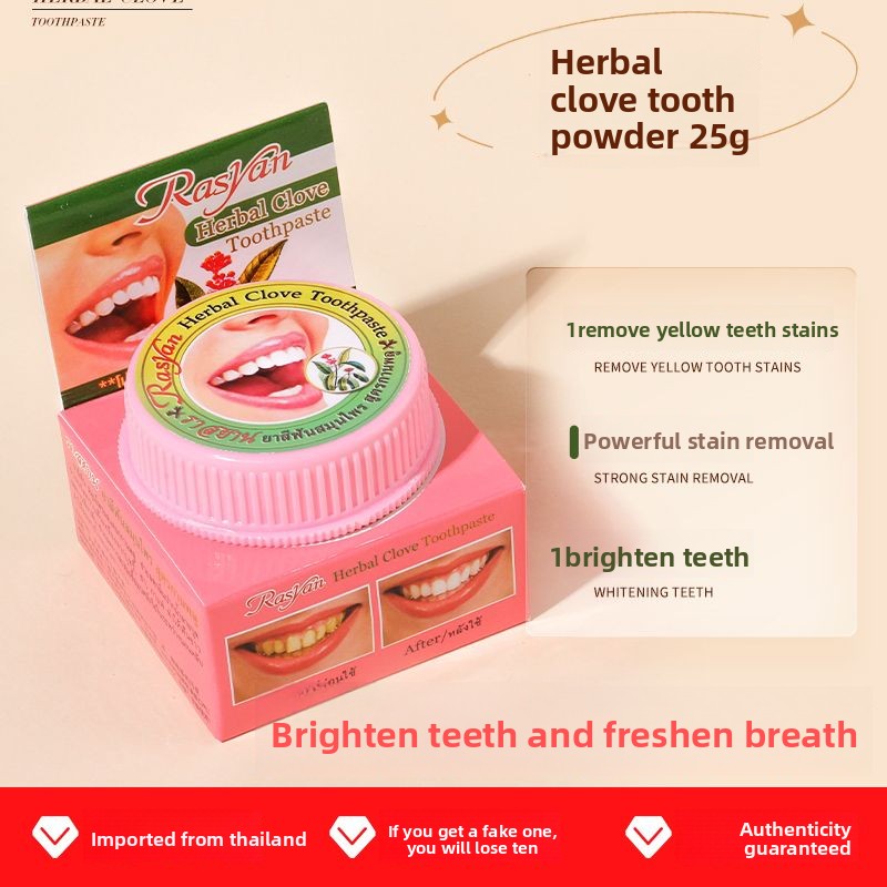 Bubuk Gigi Cengkeh/Kelapa Thai - Teeth Whitening Quotes ulasan dan harga