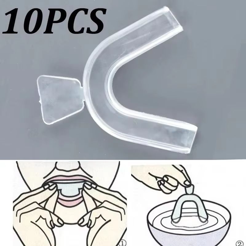 10Pcs Pelindung Mulut Silikon  - Teeth Whitening With Trays ulasan dan harga