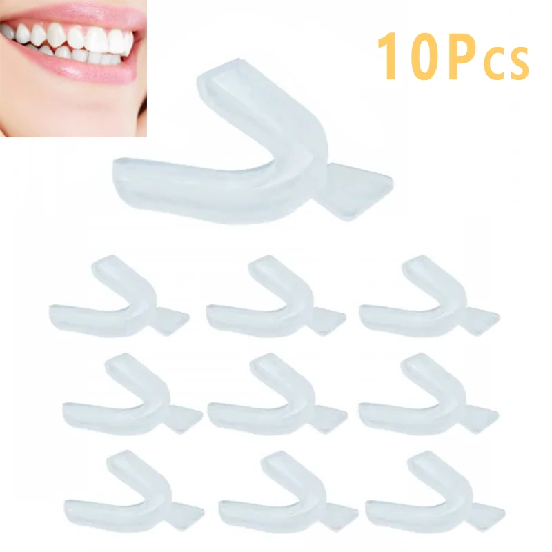 10Pcs Pelindung Mulut Silikon  - Teeth Whitening With Trays ulasan dan harga